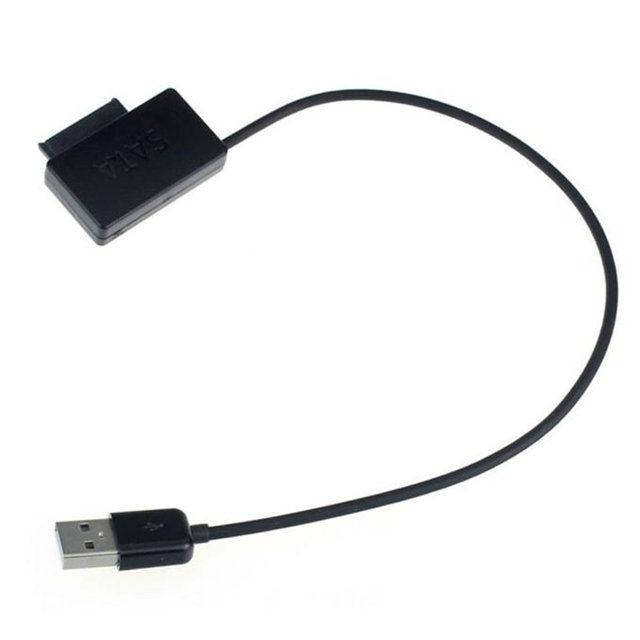 

Переходник USB 2.0 для Sata CD DVD привод ноутбука, Черный