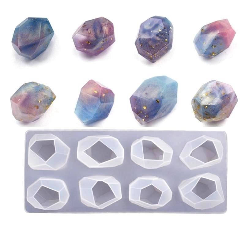 

Молд силиконовый Кристалы Камня большие 8 шт 18,7х7,7х2,8 см форма для заливки