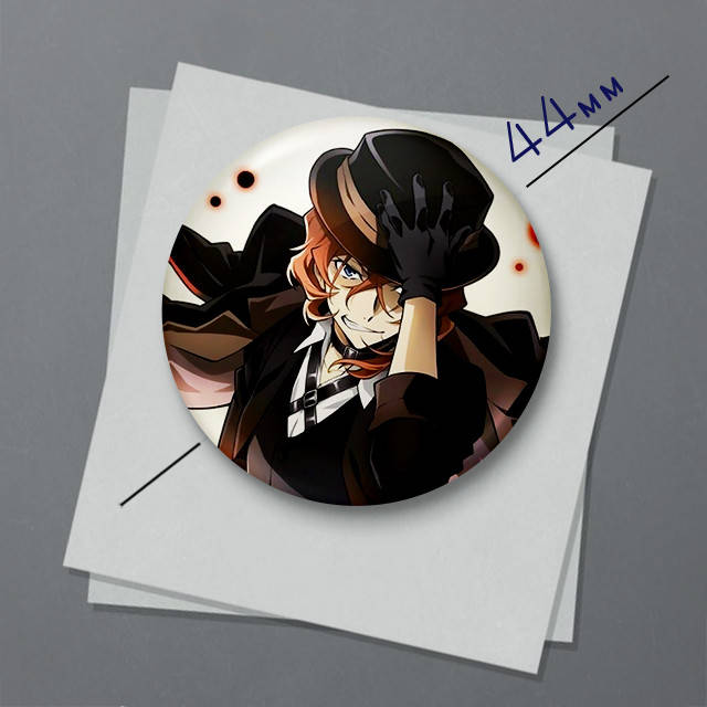 

"Чуя Накахара (Проза бродячих псов / Bungo stray dogs)" магнит круглый Ø44 мм