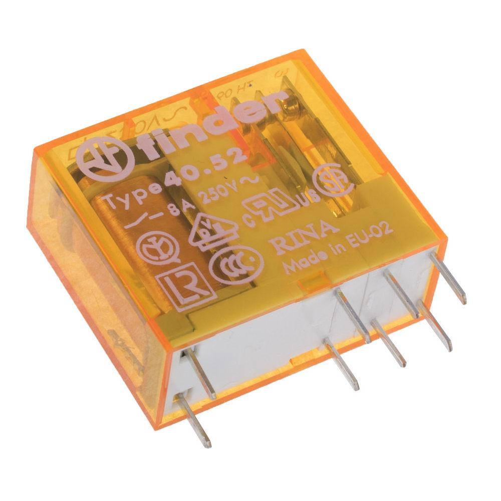 

40.52.8.230.000 Реле: электромагнитное; DPDT; 8A/250ВAC; 8A/30ВDC; макс.400ВAC Finder