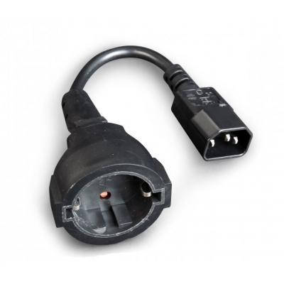 

Кабель питания C14 male to Schuko female 0.15 Cablexpert (PC-SFC14M-01), Черный