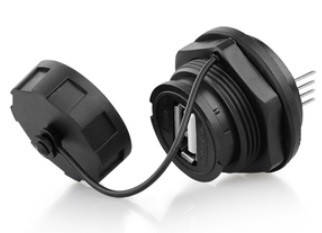 

Разьем USB 2.0 водонепроницаемый(под пайку)