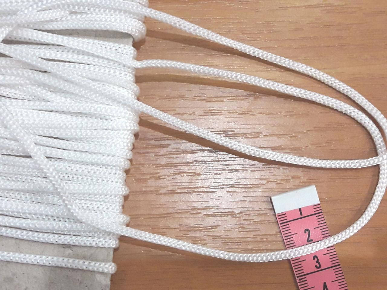 

Шнур тектильный 3 мм белый