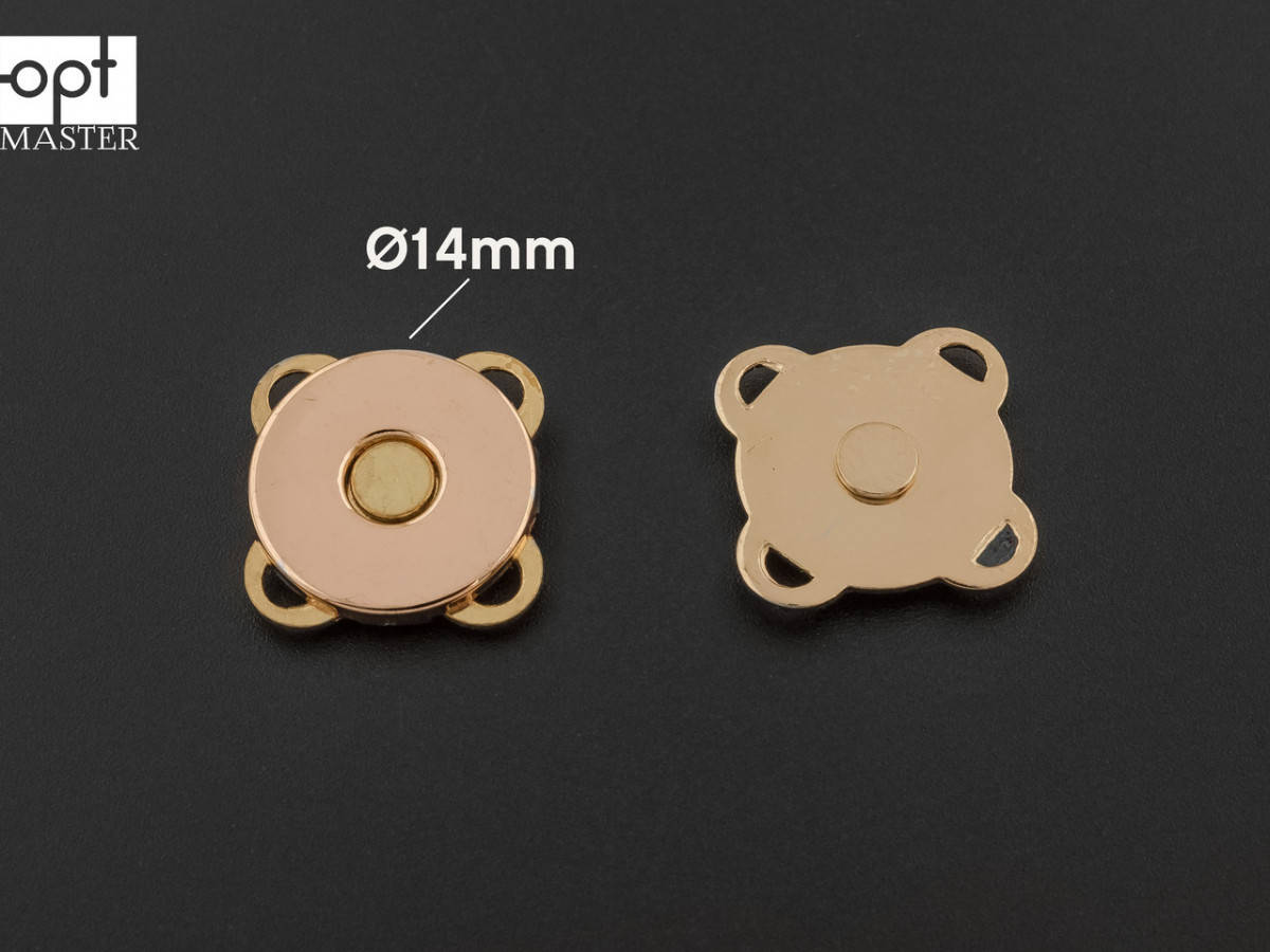 

Магнит наружный 65-304, р. 14*2 мм, цв. золото