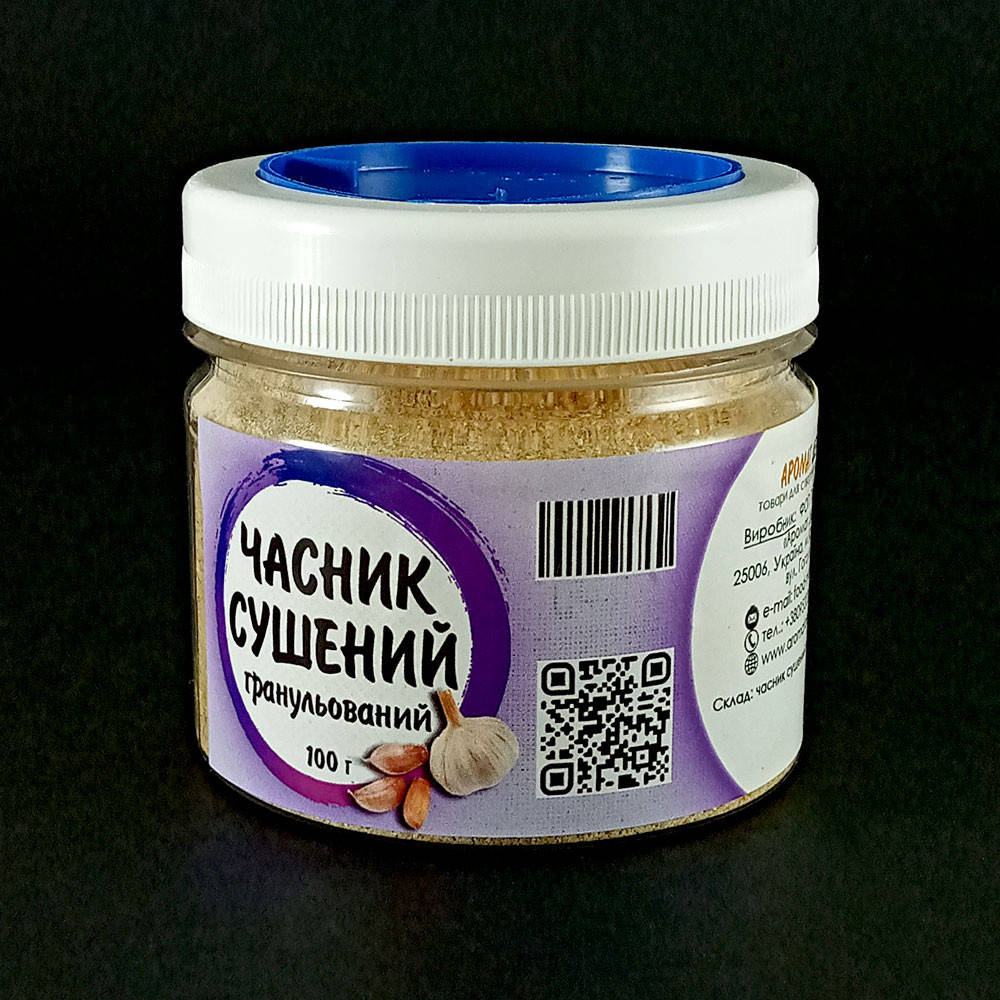 

Чеснок сушеный гранулированный в баночке