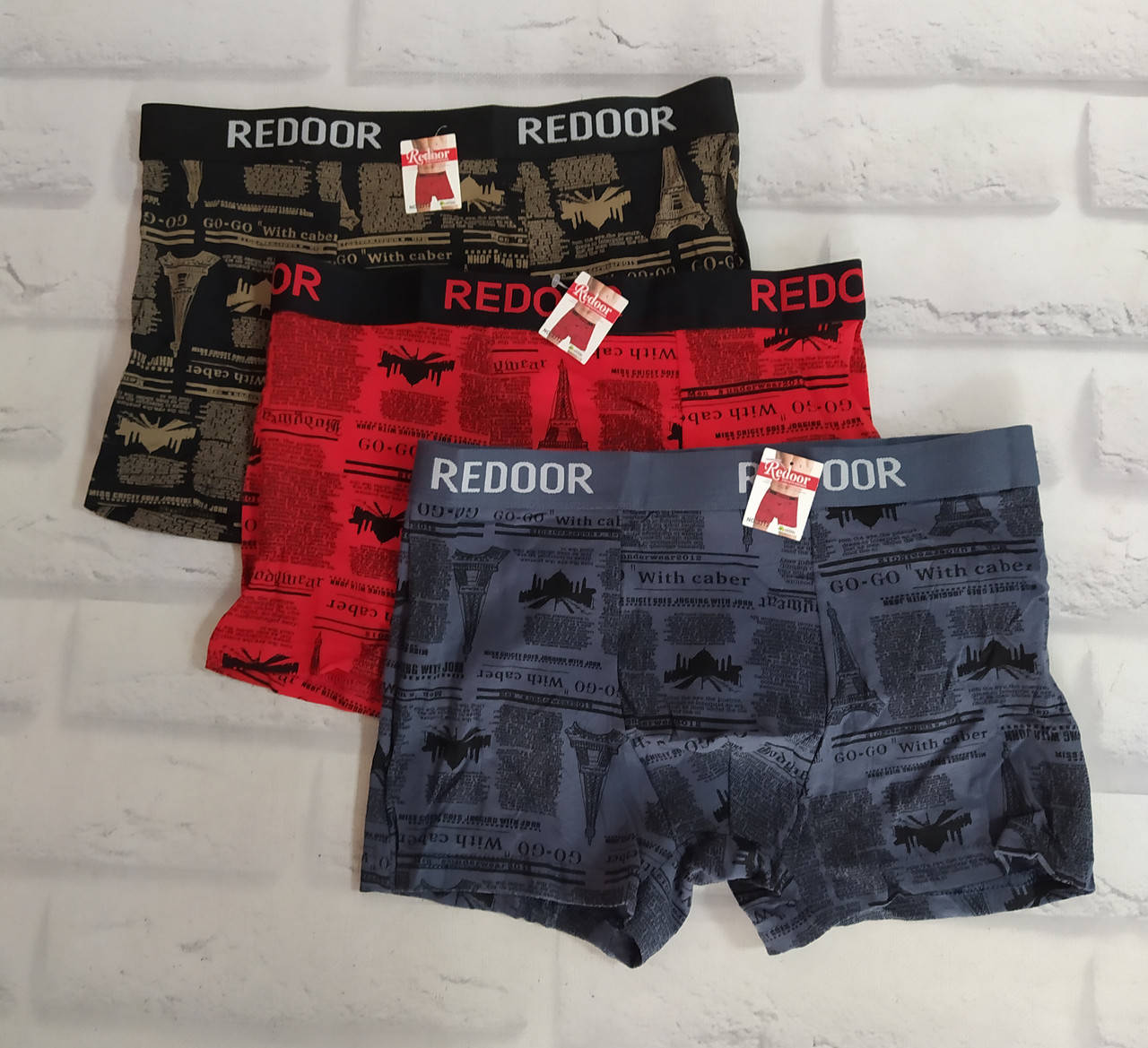 

Трусы мужские боксеры Redoor 2XL (50-52 )раз хлопок 3224, Разные цвета