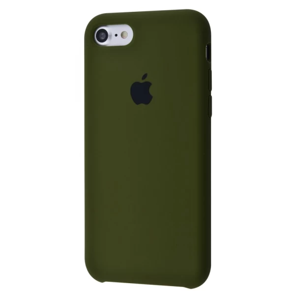

Силиконовый Чехол Накладка Silicone Case для iPhone 7, 8, SE 2020 Army Green, Зелёный
