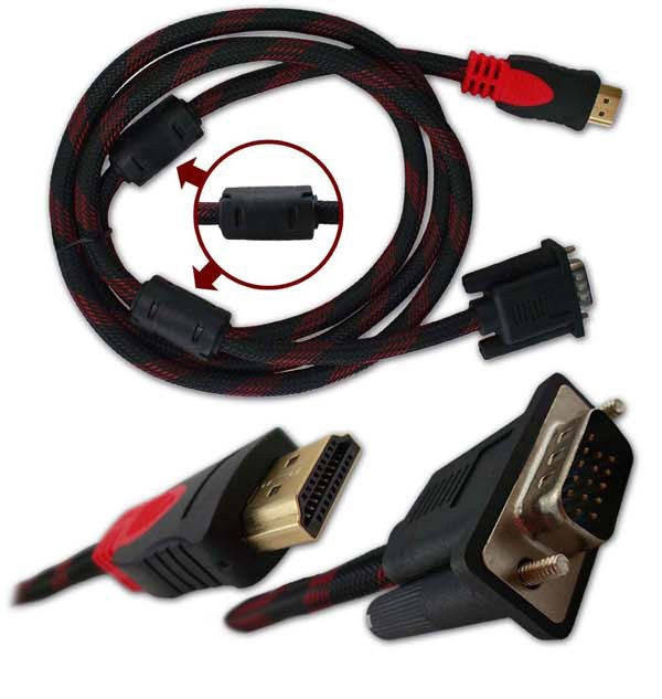 

Кабель HDMI VGA 1,5м позолоченный усиленный