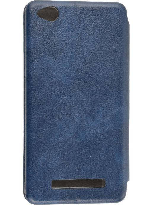 

Чехол книжка для Xiaomi Redmi 4A \ Чехол Редми 4А магнитная есть отдел для карты, Темно-синий