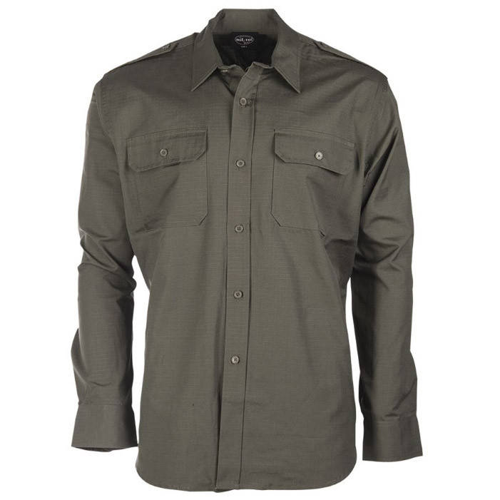 

Тактическая рубашка Mil-Tec Ripstop Olive D/R (10915001) XXXL, Оливковый