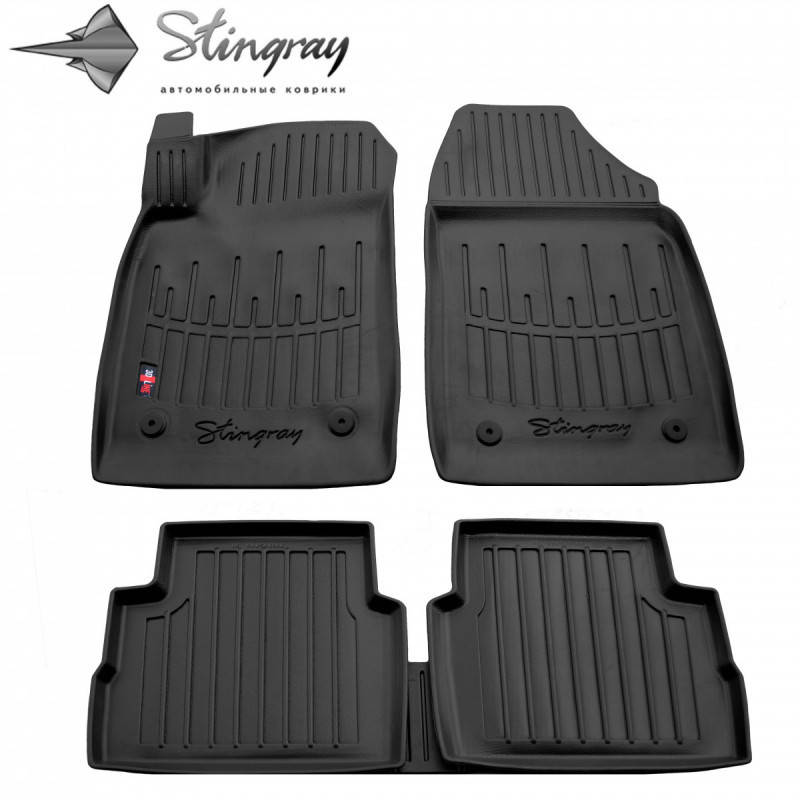 

Резиновые 3D коврики в салон на OPEL Vectra C (sedan) (2002-2008), Черный