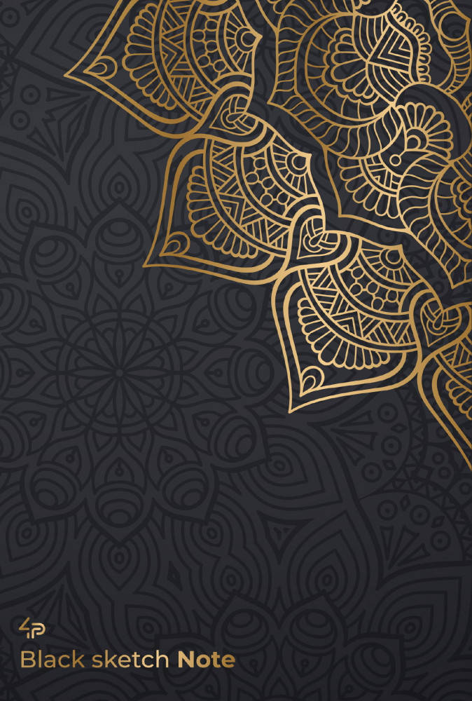 

Блокнот с чёрными страницами "Black sketch note" hindi, A5 формата, 128 стр.