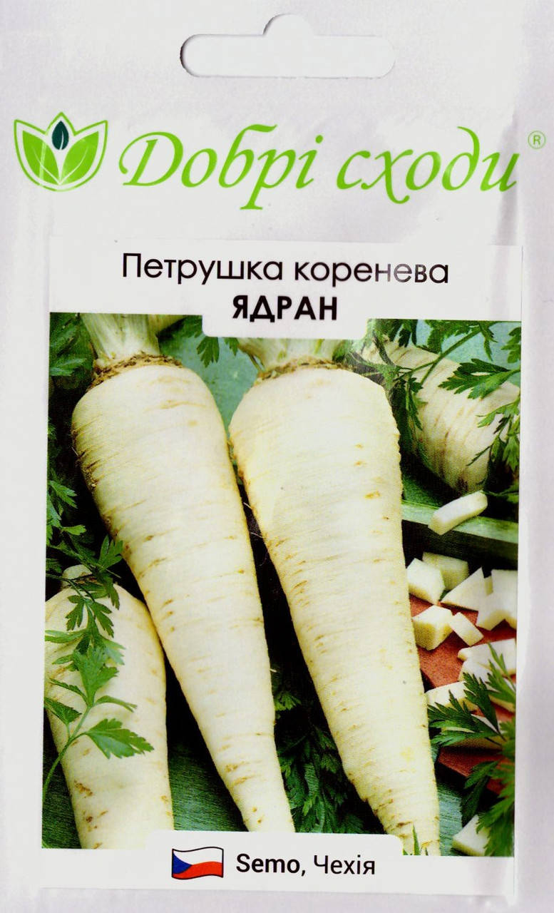 

Семена петрушки корневой Ядран 1г ТМ ДОБРІ СХОДИ