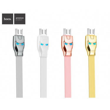 

USB кабель HOCO U14 Steel man Type-C (4 цвета), Разные цвета