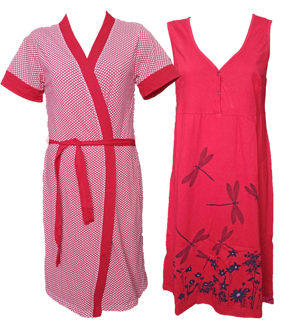 

Копмлпект халат і нічна сорочка "Стрикоза"