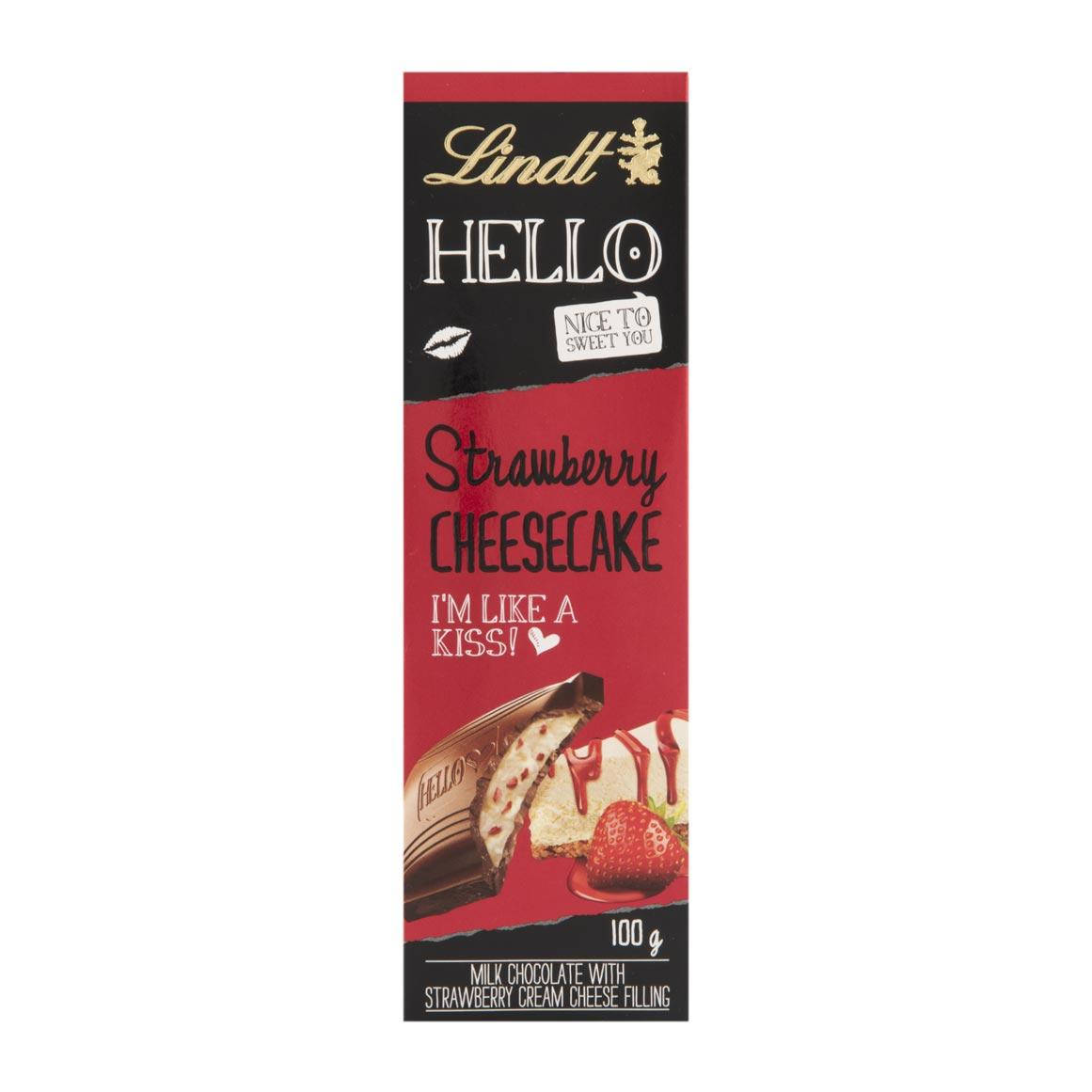 

Шоколад Lindt Hello Milk Chocolate Strawberry Cheesecake 100 g *30/04/2022