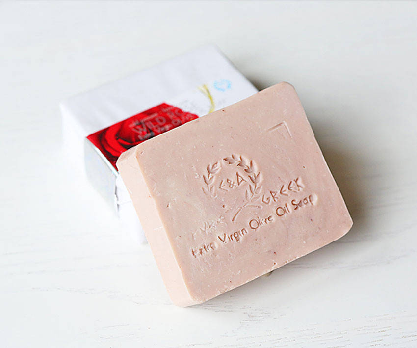 

Органическое оливковое мыло ручной работы Дикая роза (E&A Pure Beauty), 120g., Греция