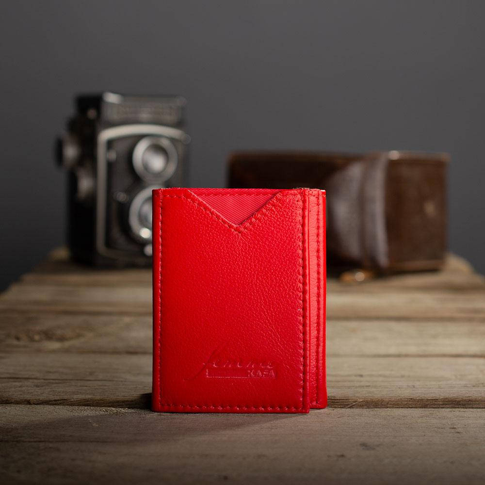 

Миниатюрный кожаный кошелек Kafa (610-red), Красный