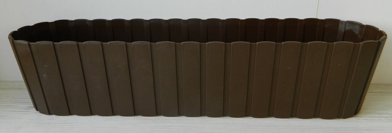 

Пластиковий горщик Boardee Case балконний 60*15см коричневий