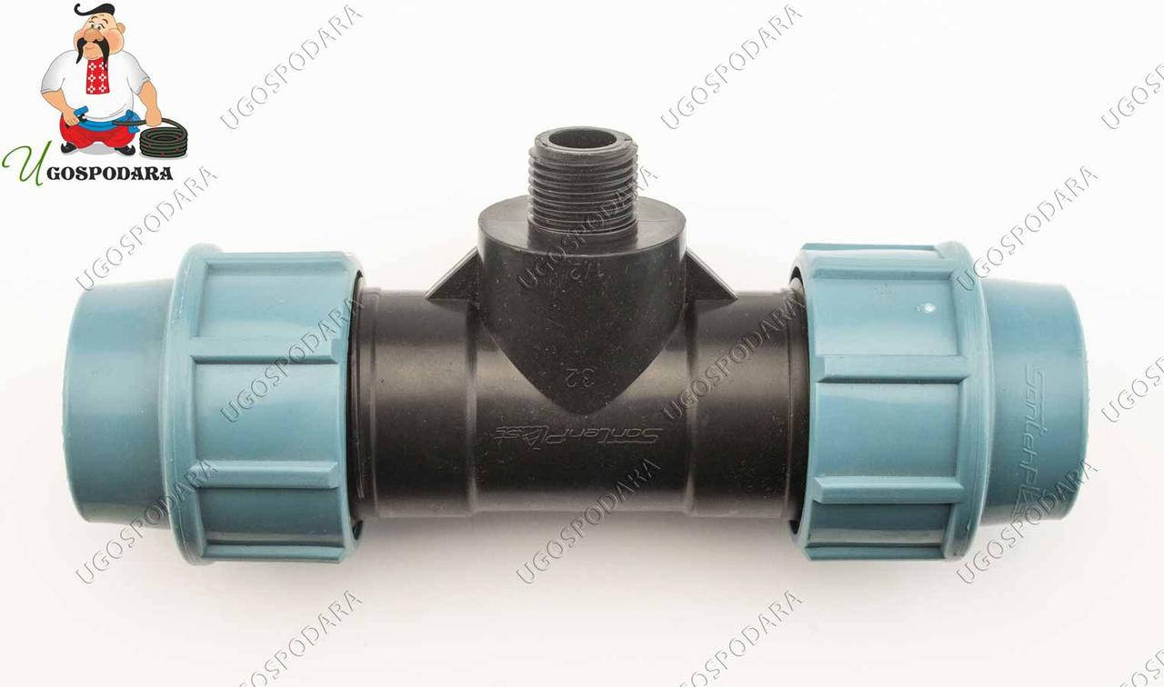 

Тройник с наружной резьбой ТНР SantehPlast 32х3/4"х32 (32х3/4"х32)