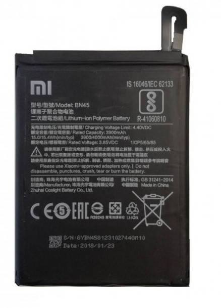 

Аккумуляторная батарея Xiaomi Redmi Note 5 BN45 (3900mAh)