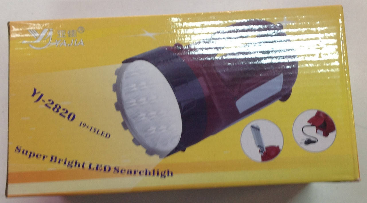 

Фонарь светодиодный Yajia YJ 2820 аккумуляторный