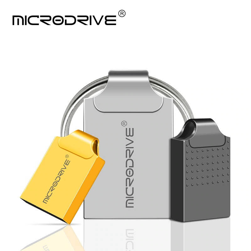 

USB флешка 32 GB. Металлический водонепроницаемый корпус Золотистый