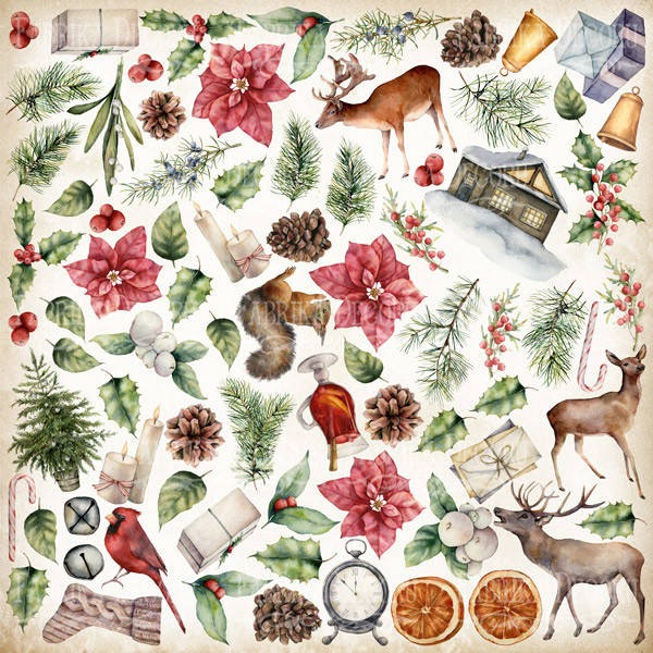 

Папір для вирізання - Winter wonders - Fabrika Decoru - 30х30
