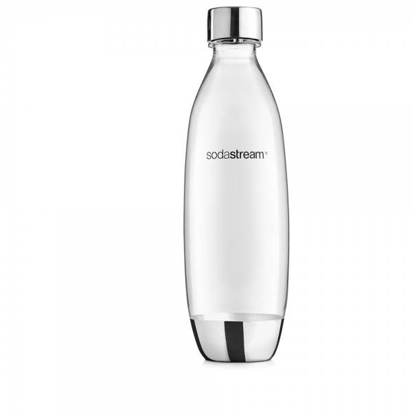 

Бутылка для сифона 1 литр SodaStream Metallic (c металлическим дном)
