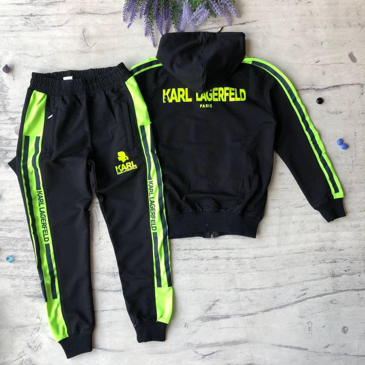 

Спортивный костюм на мальчика подростка в стиле Karl Lagerfeld 7. Размер 140 см, 164 см, 176