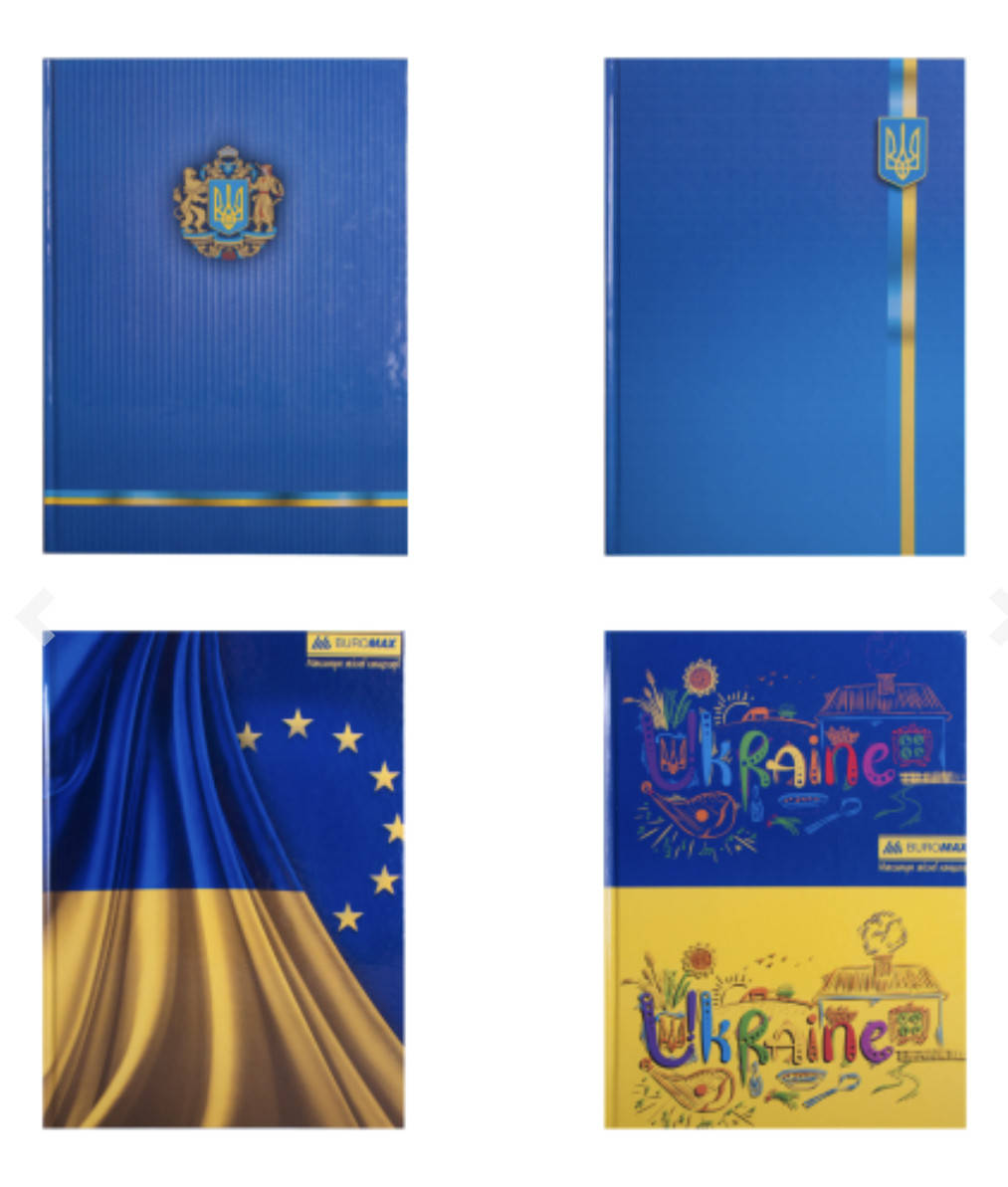 

Книга канцелярская UKRAINE, А4, 96 л., клетка, офсет, твердая ламинированная обложка