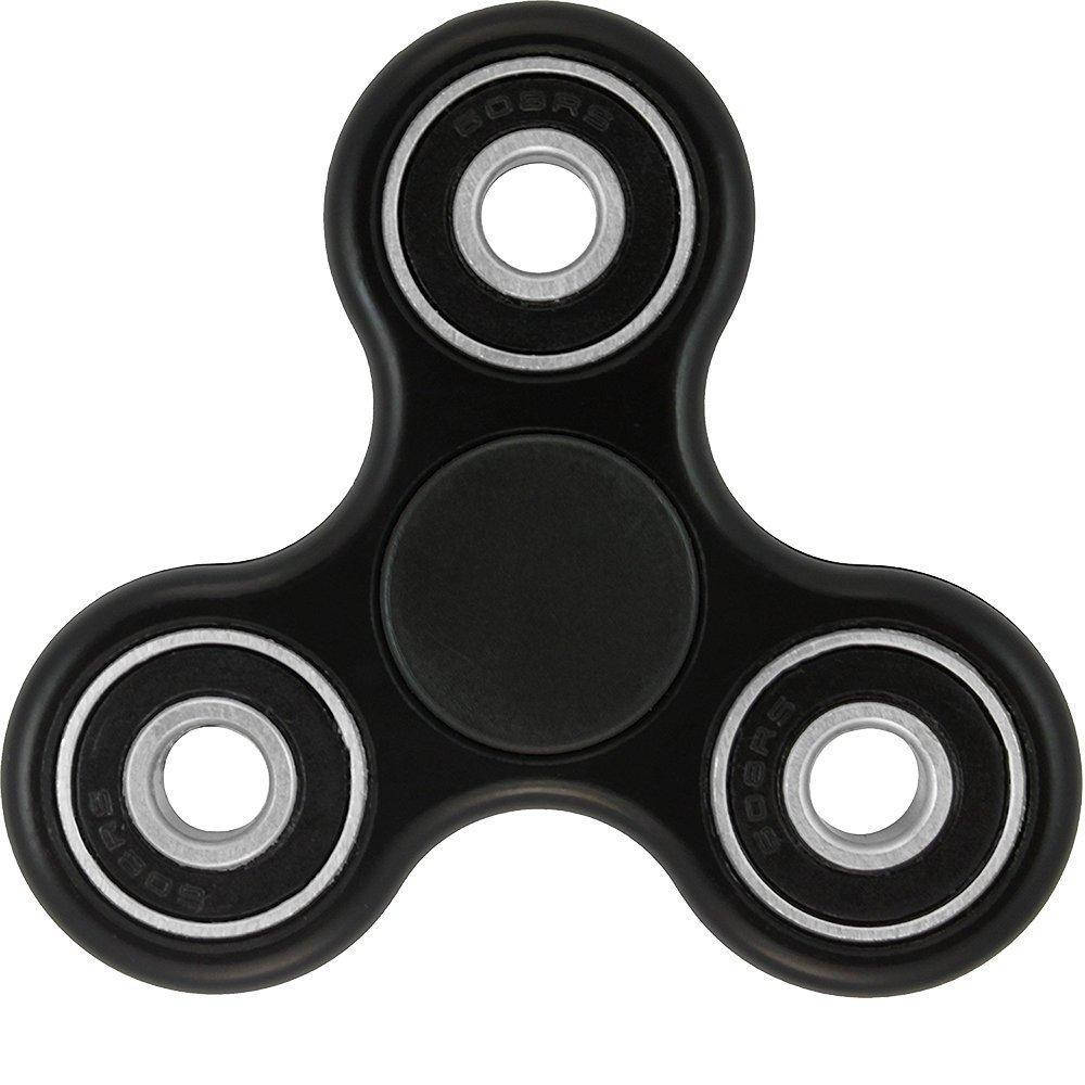 

Спиннер (fidget spinner) - пластиковый с подшипниками черный