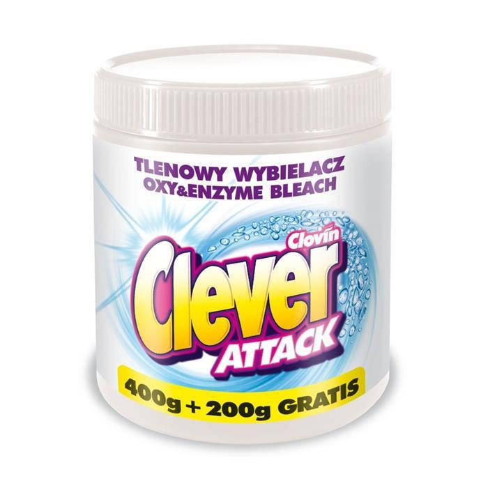 

Отбеливатель для белых вещей Clever Attack 750гр
