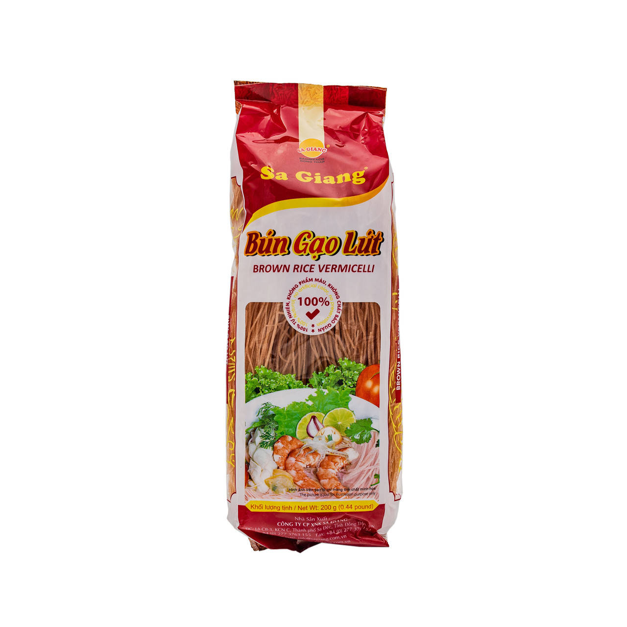 

Лапша рисовая тонкая коричневая Bun Gao Luc DUY ANH FOODS 200 г