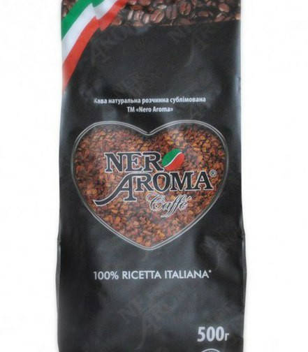 

Кофе растворимый сублимированный NERO AROMA Classico 0,5 кг Италия