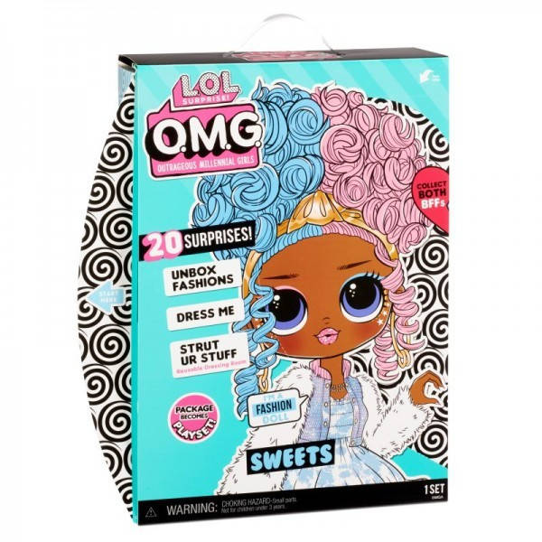 

L. O. L. Surprise! S4 Модная фэшн-кукла сюрприз Сахарок 572763 O.M.G. Sweets Fashion Doll