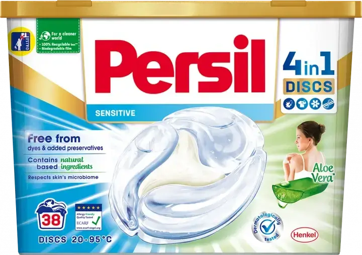 

Капсулы для стирки Persil Discs Sensitive (38шт.)