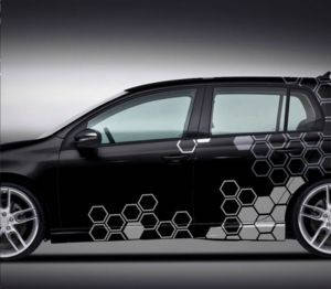 

Наклейки на авто - Тюнинг "Соты серые 48 шт" 60х100 см х2 шт, Серый