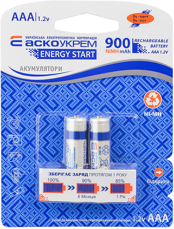 

Аккумулятор NH-AAA900 ES (упаковка 2 шт) Аско Укрем