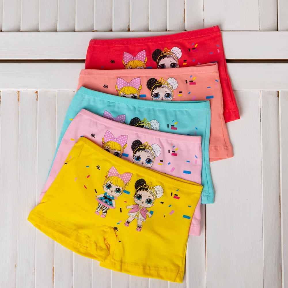 

Трусики шортики для девочки nicoletta 2-7 лет набор 10 штук 104-110