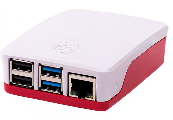 

Корпус для миникомпьютера Raspberry Pi 4 RA547 красно-белый
