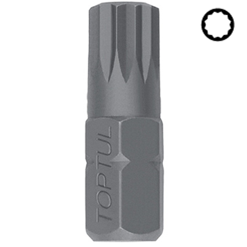 

Бита Сплайн TOPTUL 10мм L-30мм Spline M12 FSFA1212