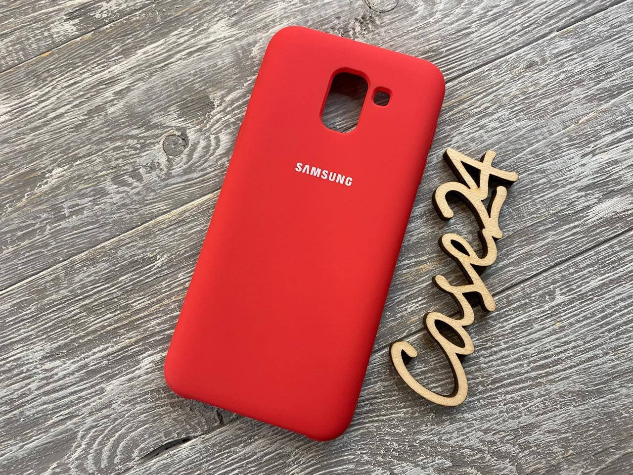 

Чехол Soft touch для Samsung Galaxy J6 J600 2018 (8 цветов) красный