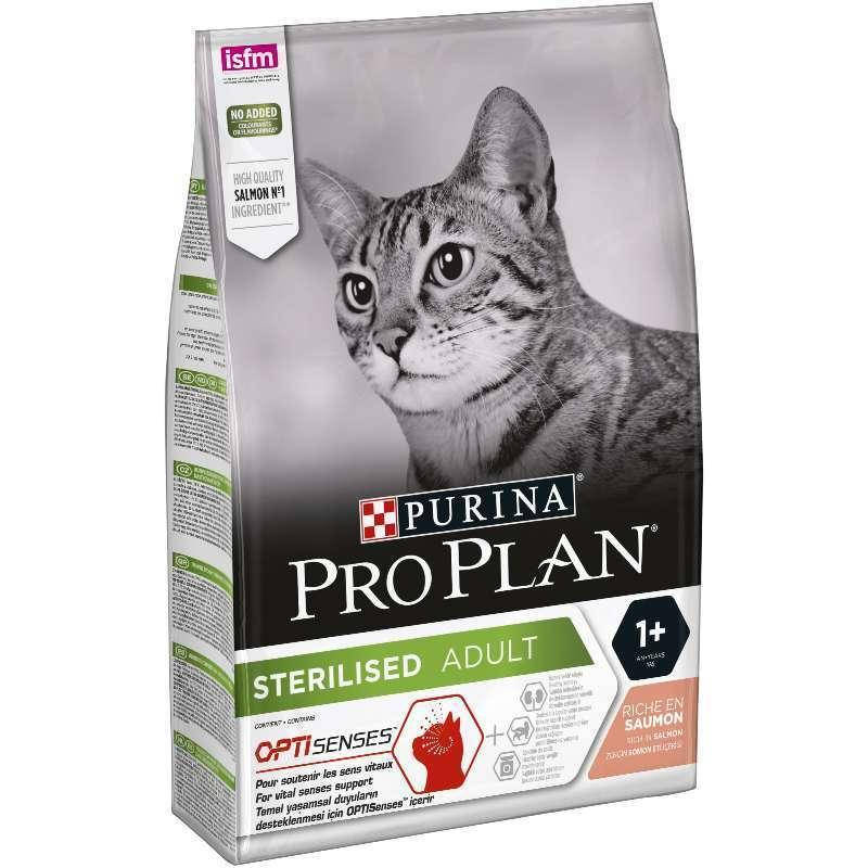 

Purina Pro Plan Sterilised Adult Salmon 3 кг - Сухой корм с лососем для стерилизованных котов
