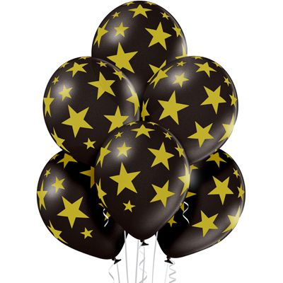 

Латексный шарик BELBAL 12"(30 см) Звезды золотистые, Персиковый