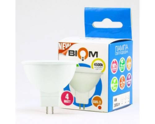 

Светодиодная лампа Led Biom BT-542 MR16 4W GU5.3 4500К