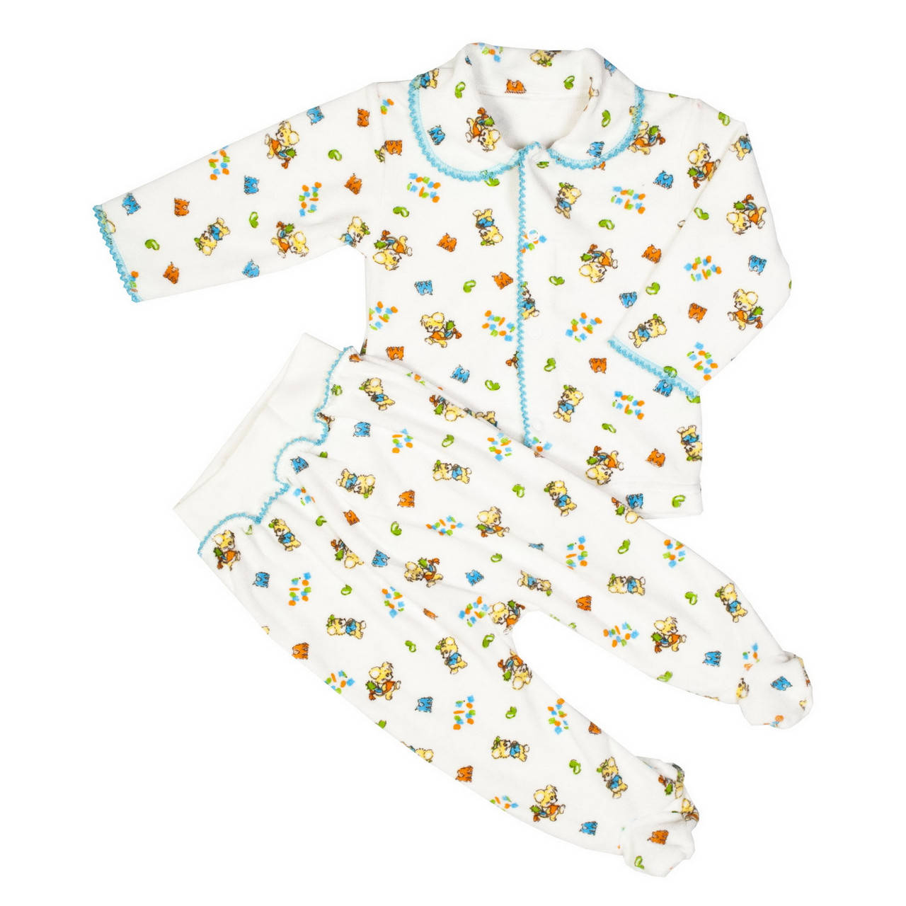 

Комплект ясельный велюровый для мальчика 62р