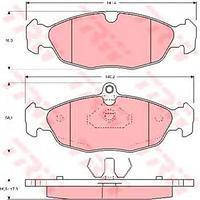 

Тормозные колодки BUICK, CHEVROLET, Деу Опель (пр-во TRW GDB1040)