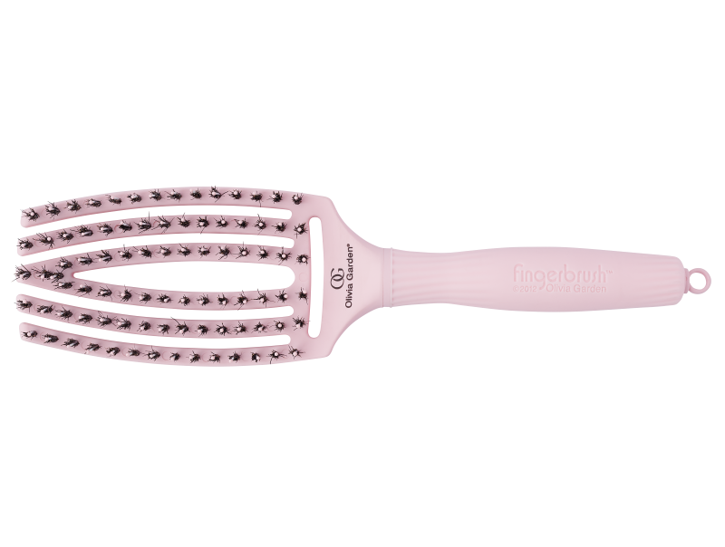 

Щетка для волос комбинированная Olivia Garden Finger Brush Combo Medium PASTEL Pink, OGBFBCPP, Розовый