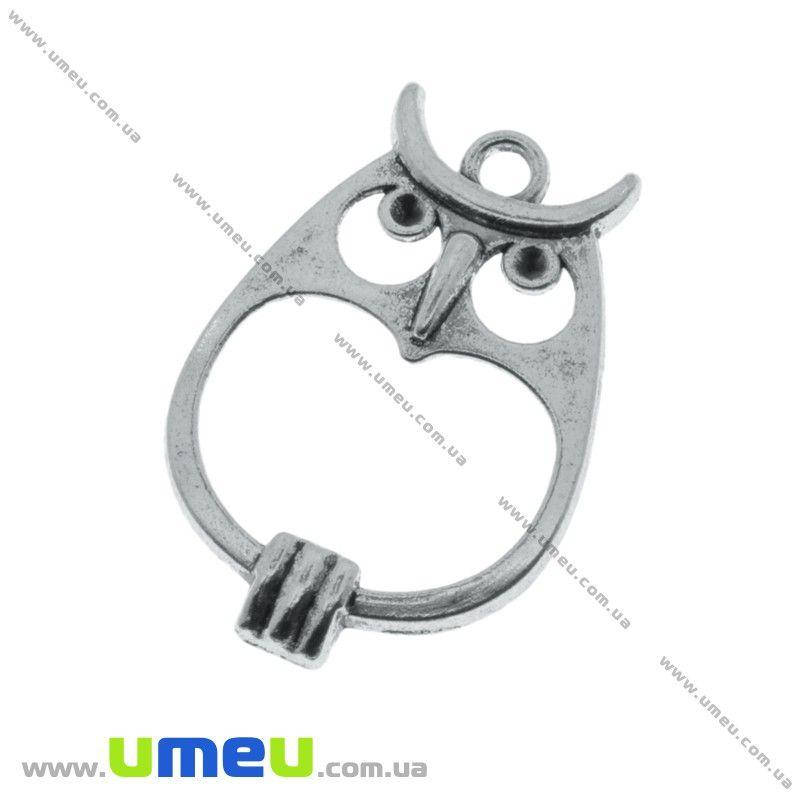 

Подвеска металлическая Сова, Античное серебро, 34х24 мм, 1 шт (POD-003334)